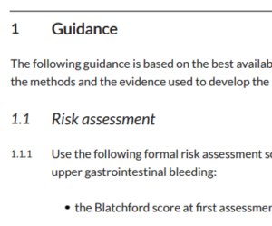 Guideline example