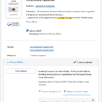 E-book catalogue record